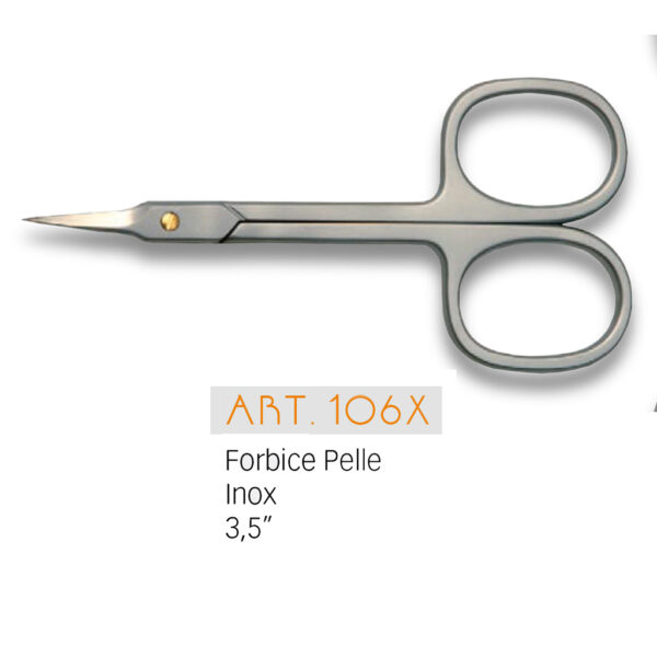 Baruffaldi Angled X-tra Thin Pointed Cuticle Scissors 3.5"